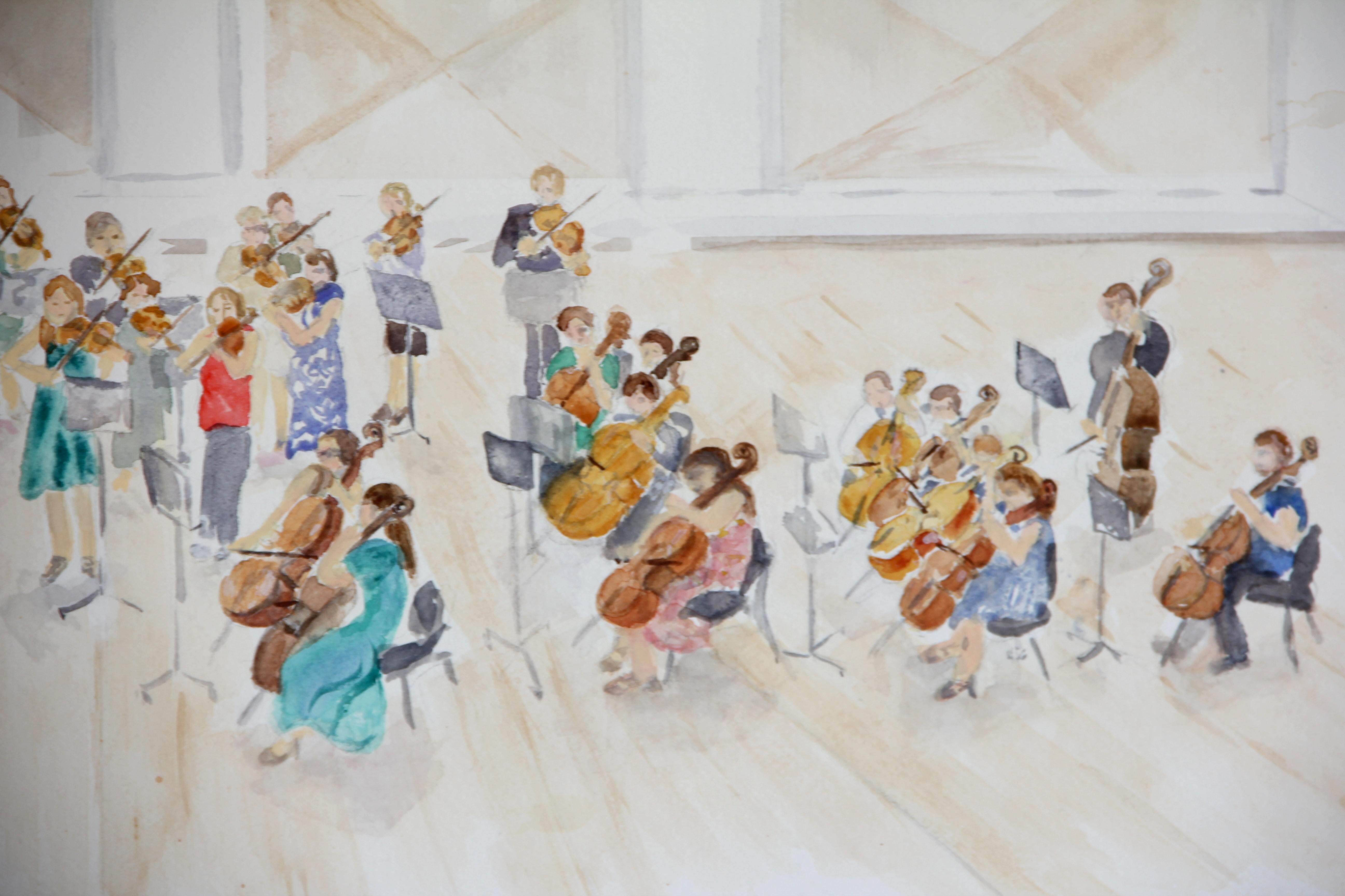 detail- 'cellos - itet JSiedle watercolour '24