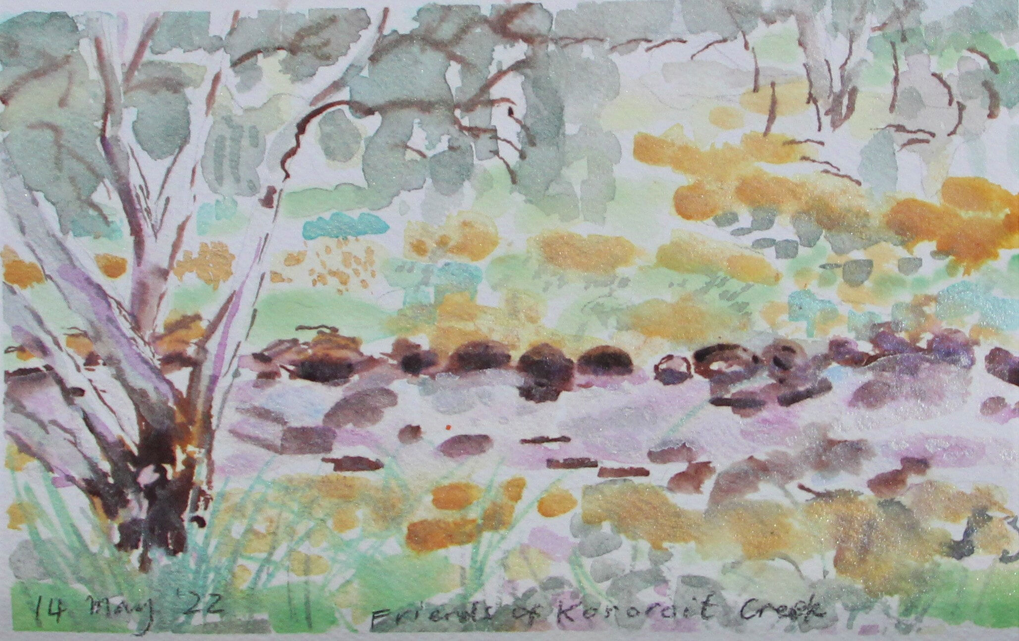 Kororoit Creek 26 x 18cm 2022