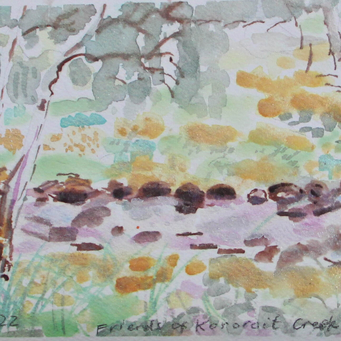 Kororoit Creek 26 x 18cm 2022